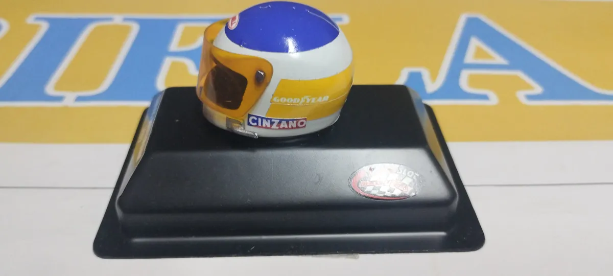 Casco F1 Carlos Alberto Reutemann Año 1977 Claseslot Coleccionable - Imagen 2