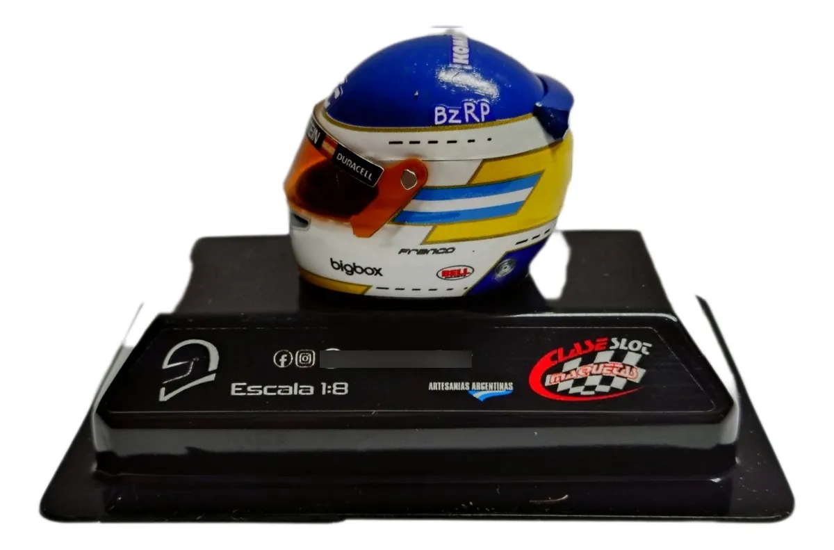 Maqueta Casco Colapinto 2024 Homenaje A Reutemman Claseslot Coleccionable - Imagen 2