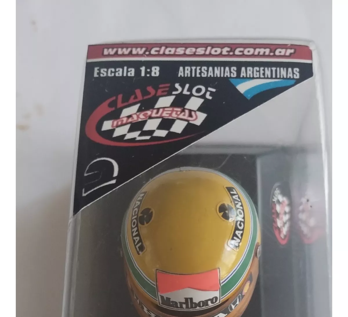 Maqueta Casco A.Senna 1988 Escala 1.8 Claseslot Coleccionable - Imagen 4